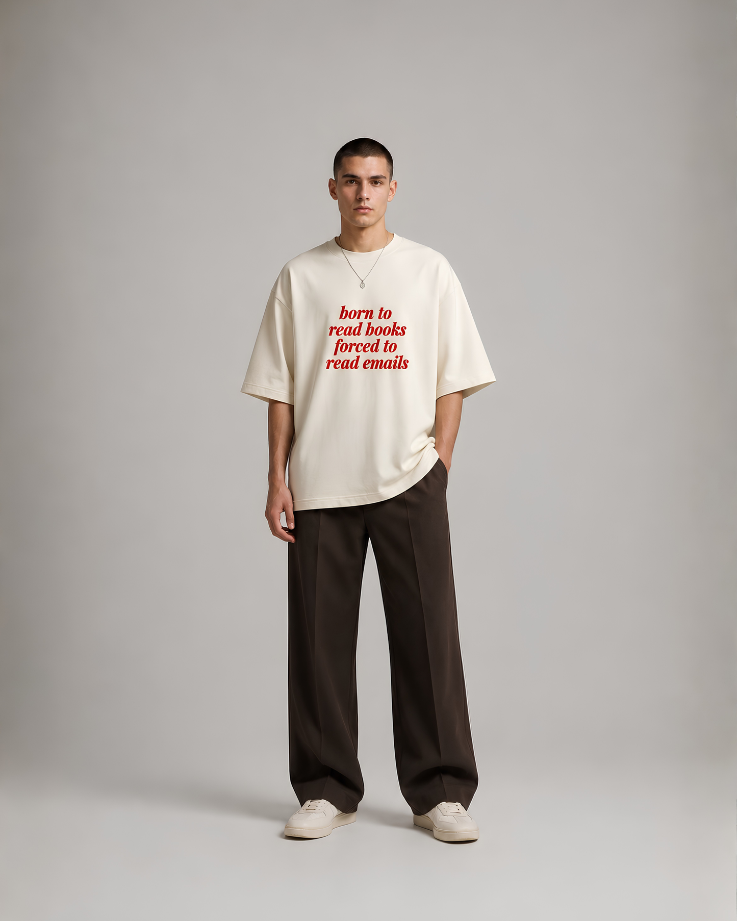 Born To Read Books - Oversized Unisex T-shirt