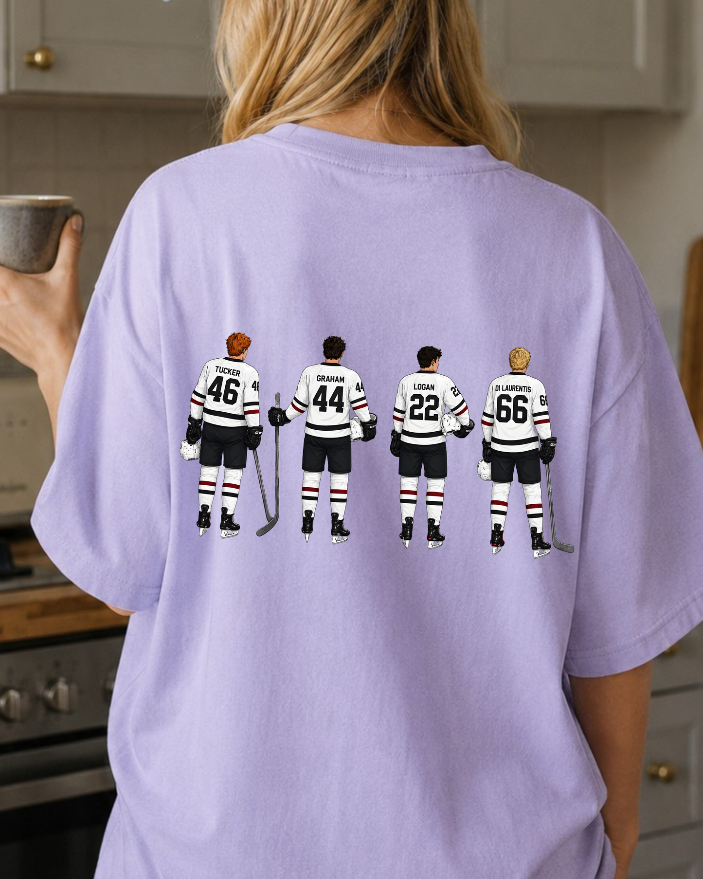 Hockey Romance- Oversized Unisex T-Shirt