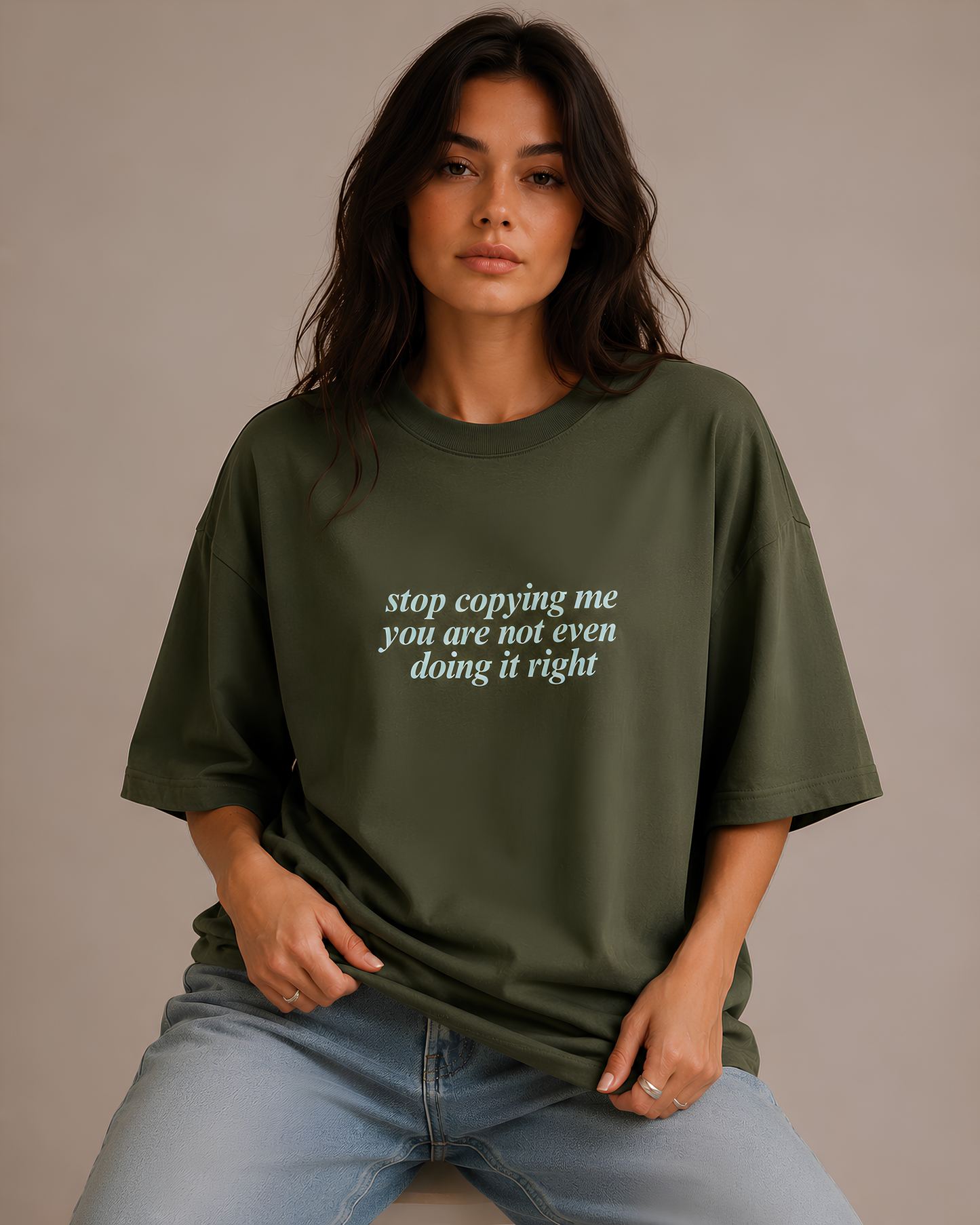 Stop Copying Me - Oversized Unisex T-shirt