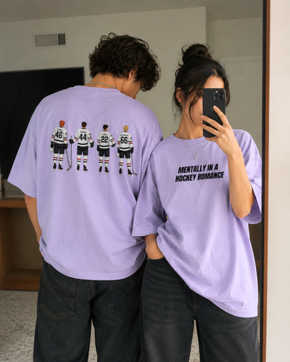 Hockey Romance- Oversized Unisex T-Shirt