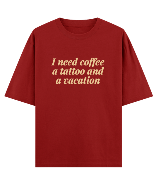 "Funny friend gift oversized unisex t-shirt Cloquest rust with relatable quote, aesthetic Gen Z streetwear"