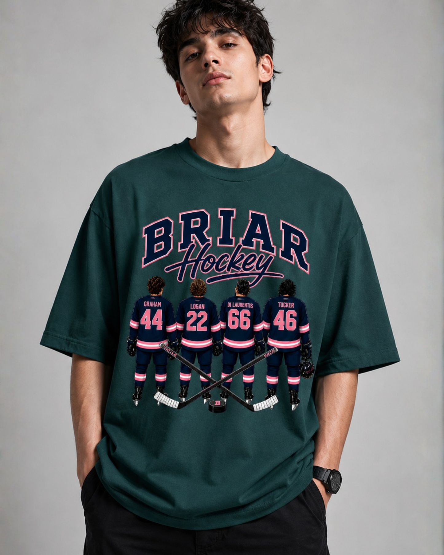 Briar Hockey- Oversized Unisex T-Shirt