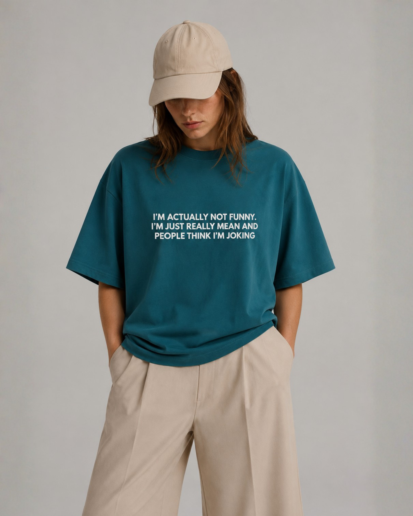 I’m Actually Not Funny - Oversized Unisex T-shirt