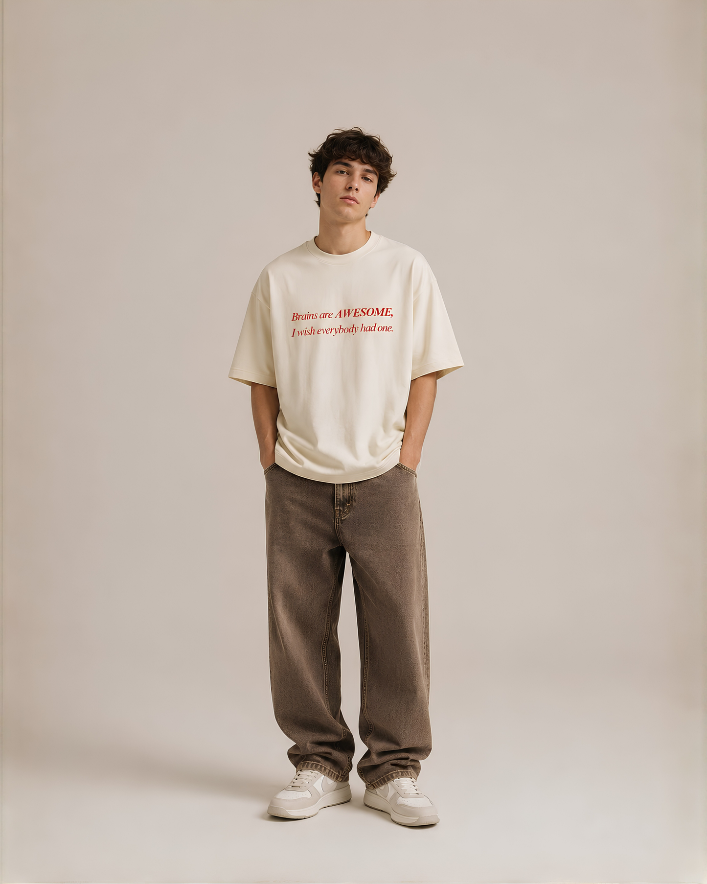 Brains Are Awesome - Oversized Unisex T-shirt