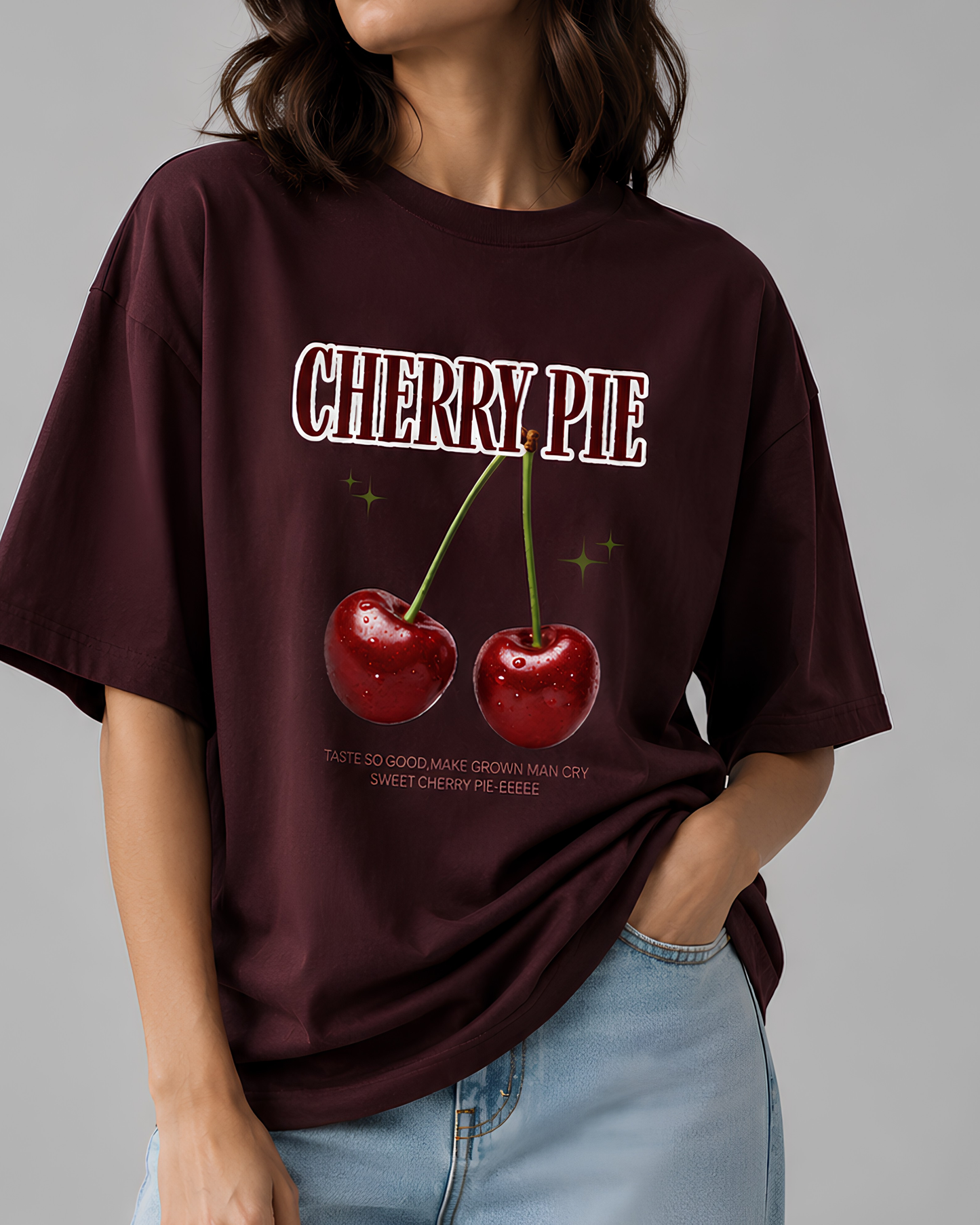 Cherry Pie-Unisex Oversized T-shirt