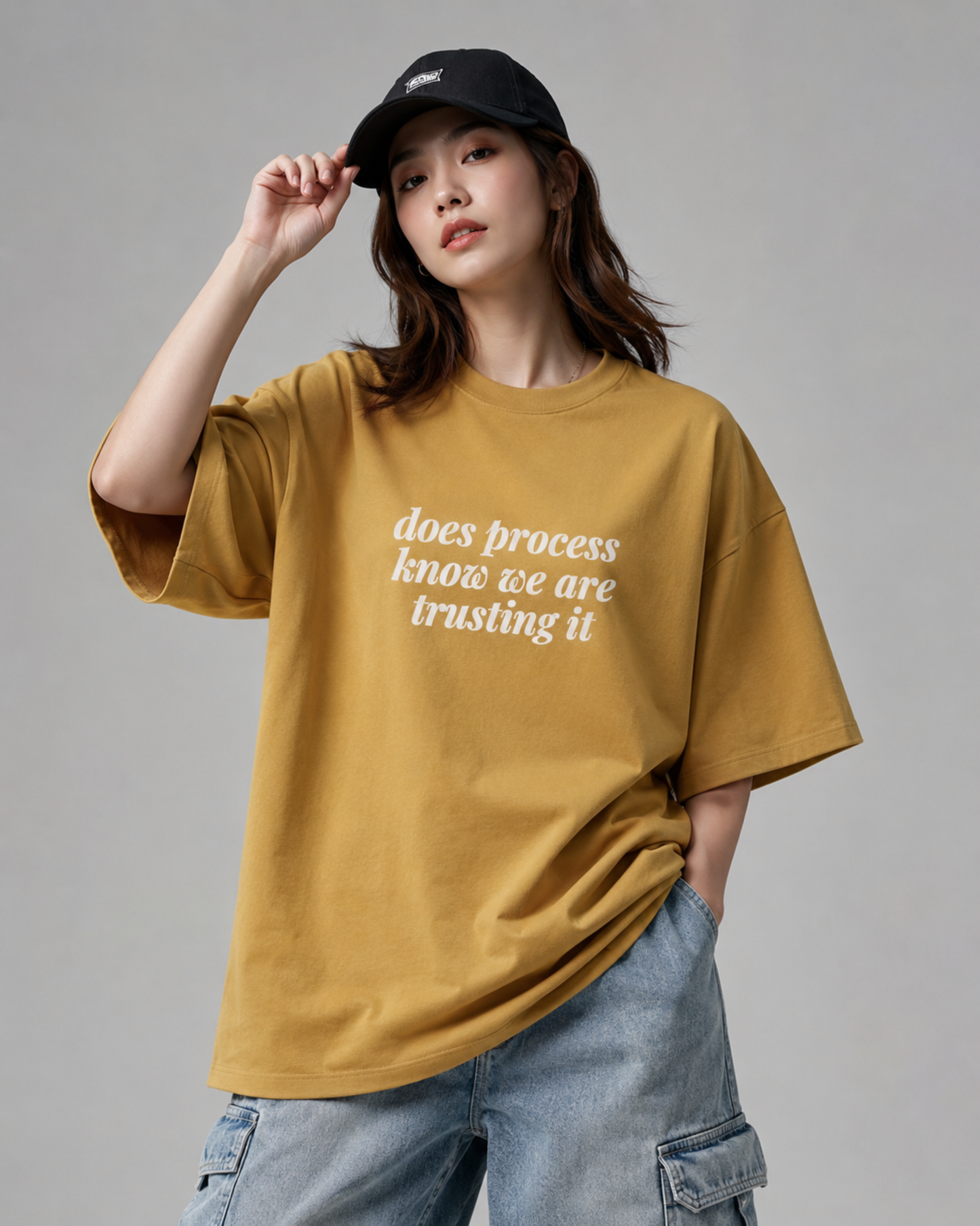 Does Process Know We Are Trusting It - Oversized Unisex T-shirt
