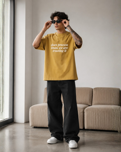 Does Process Know We Are Trusting It - Oversized Unisex T-shirt