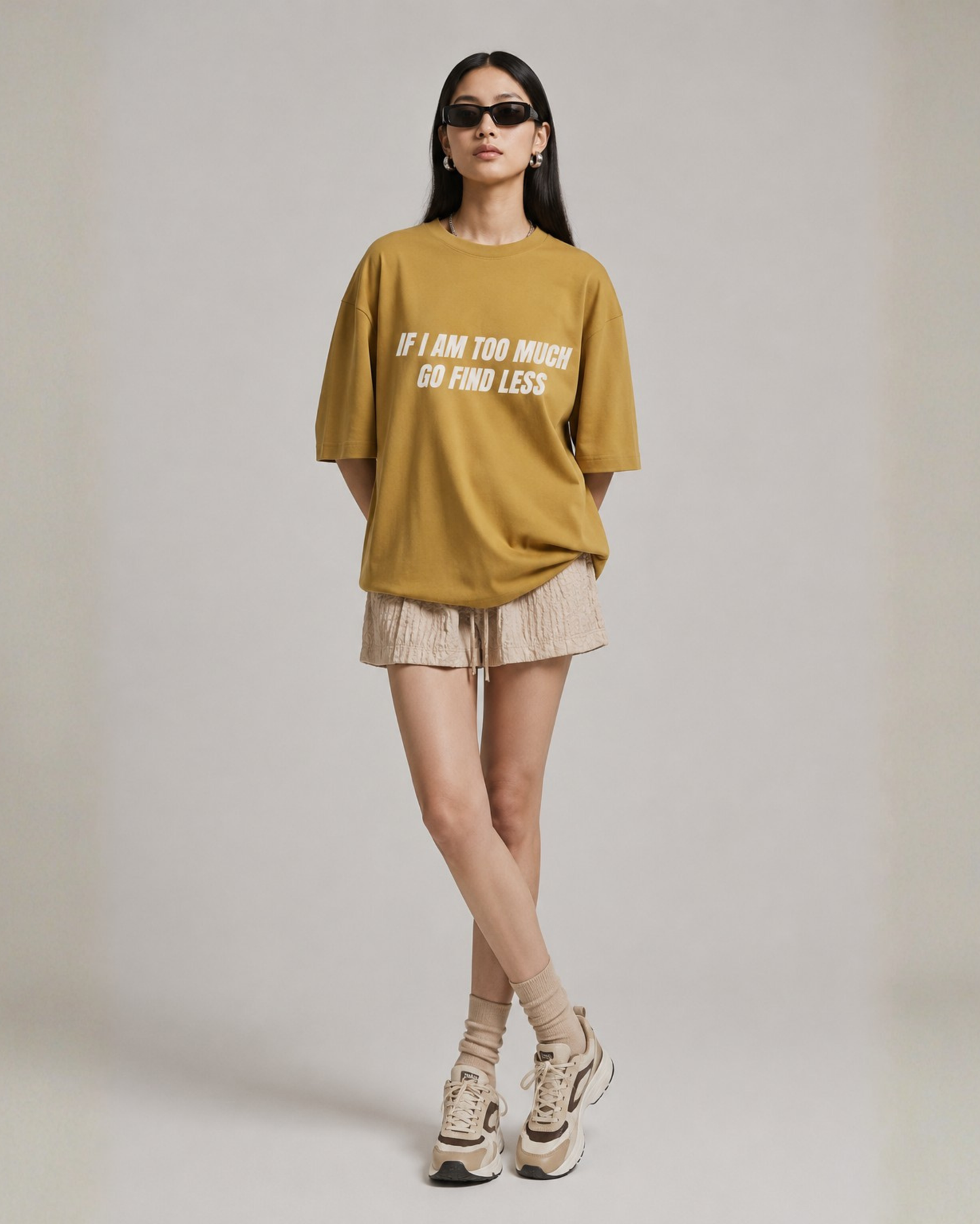 If I Am Too Much Go Find Less - Oversized Unisex T-shirt