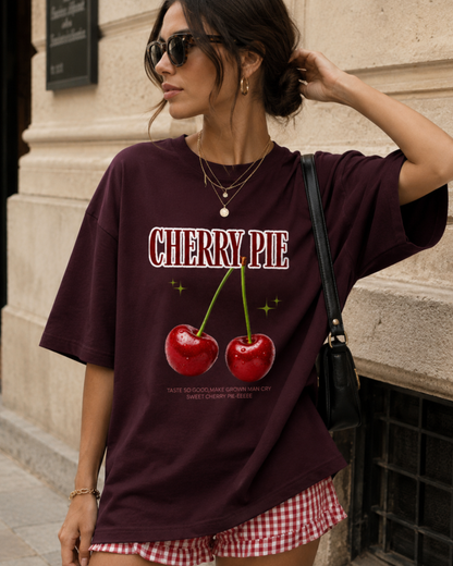 Cherry Pie-Unisex Oversized T-shirt