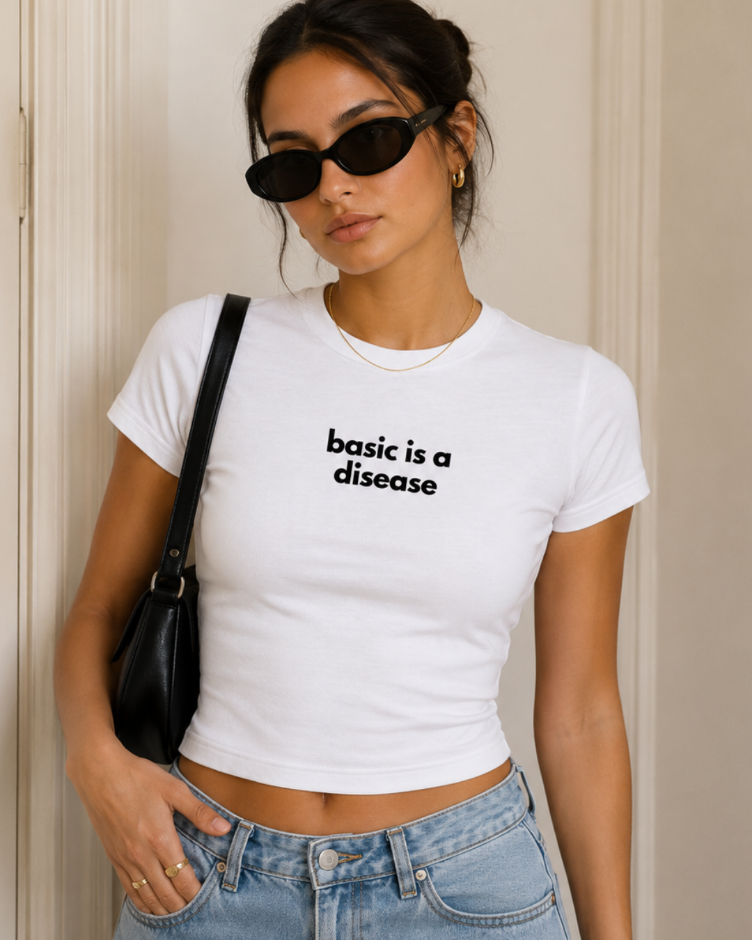 Basic is a Disease- Women Baby Tees
