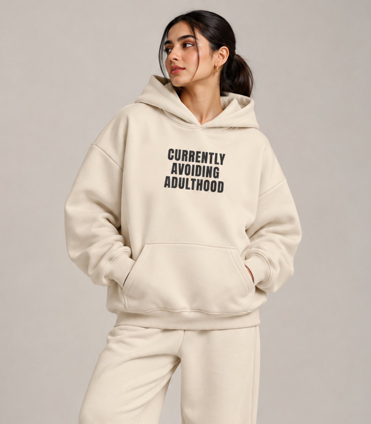 Avoiding Adulthood- Boxy Hoodie