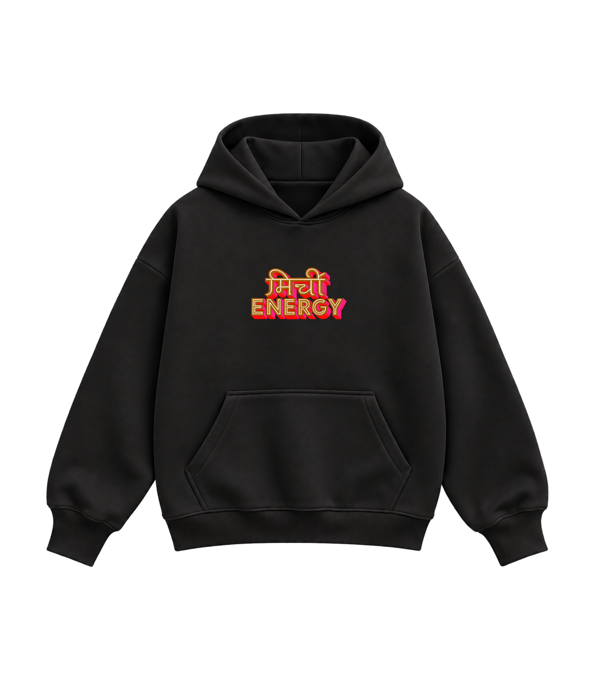 Mirchi Energy- Boxy Hoodie