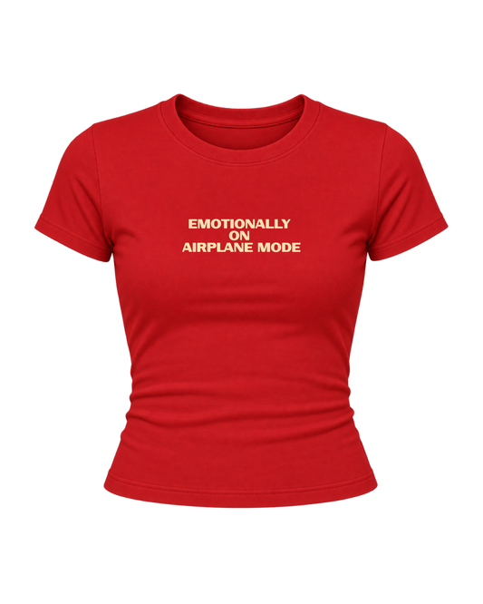 On Airplane Mode- Women Baby Tees