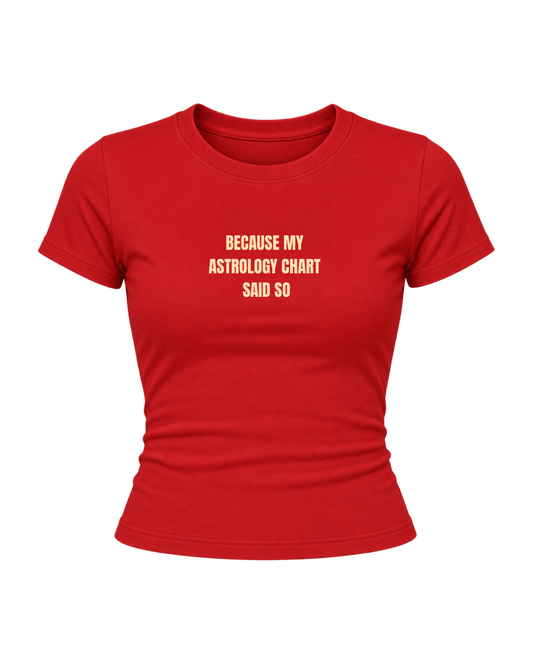 Astrology Chart Said So - Women Baby Tees