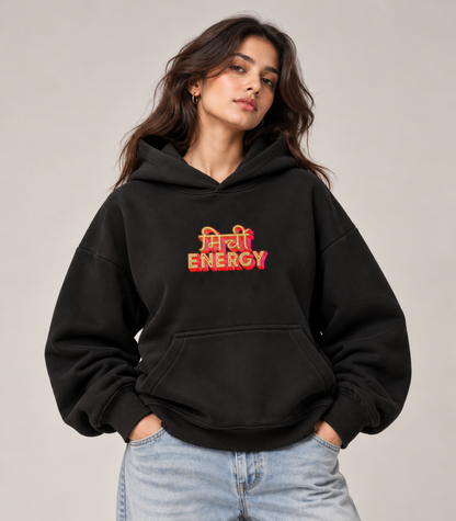 Mirchi Energy- Boxy Hoodie