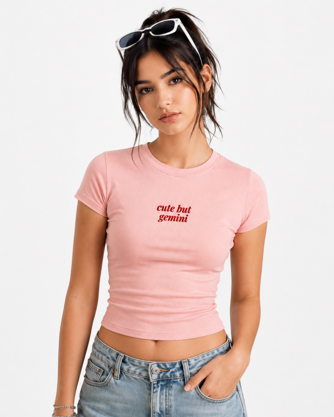 Cute But Gemini- Women Baby Tees
