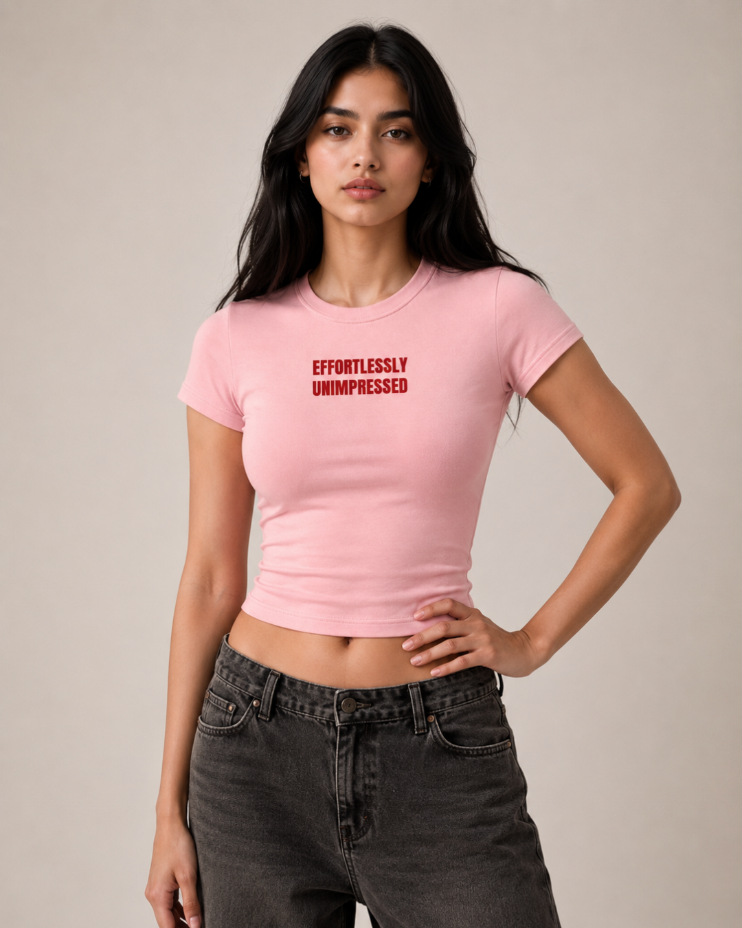 Effortlessly Unimpressed - Women Baby Tees