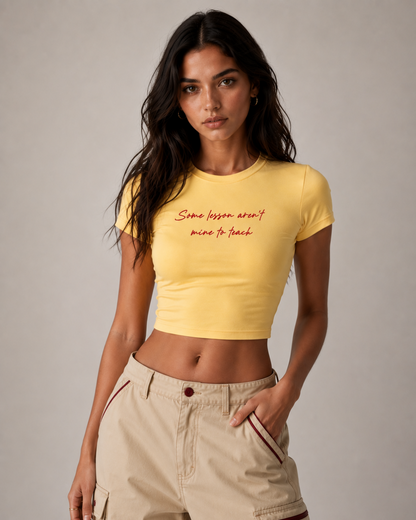 Some Lesson- Women Baby Tees
