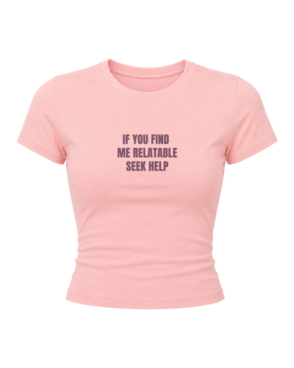 Seek Help- Women Baby Tees