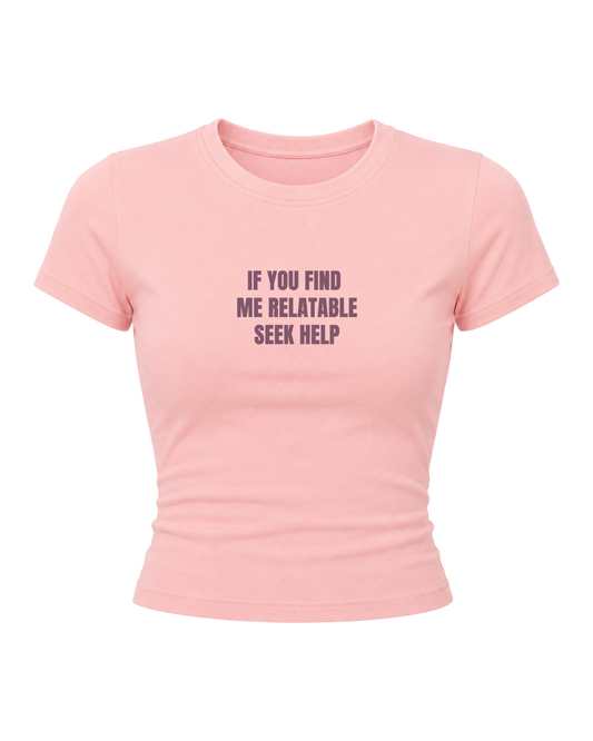 Seek Help- Women Baby Tees