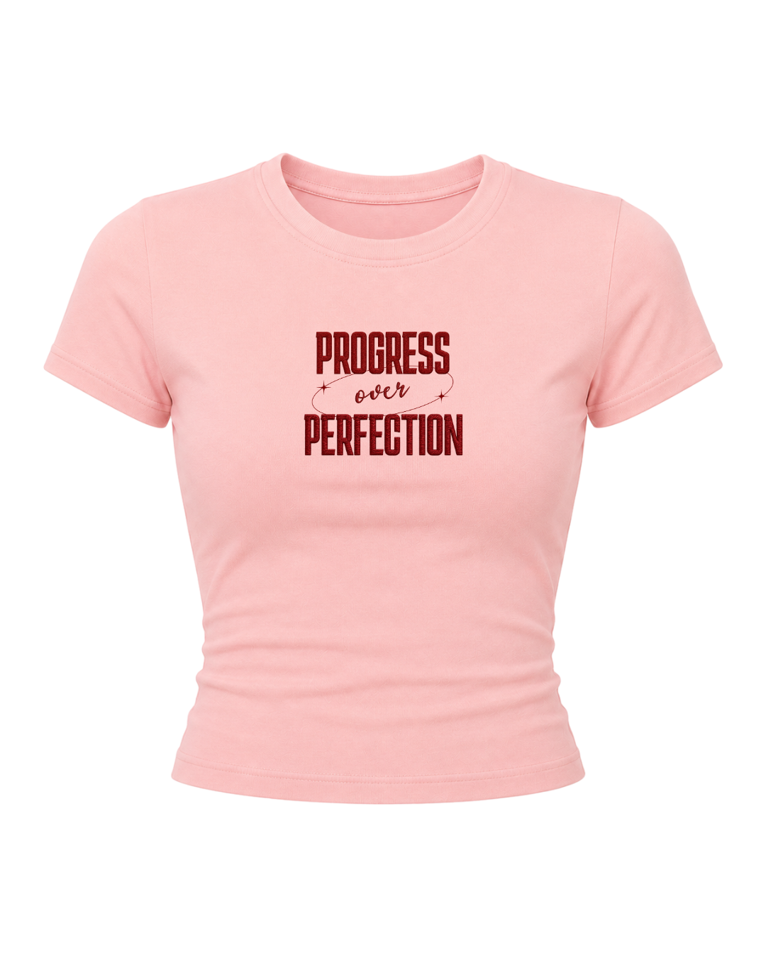 Progress Over Perfection- Women Baby Tees