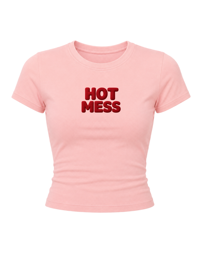 Hot Mess - Women Baby Tees