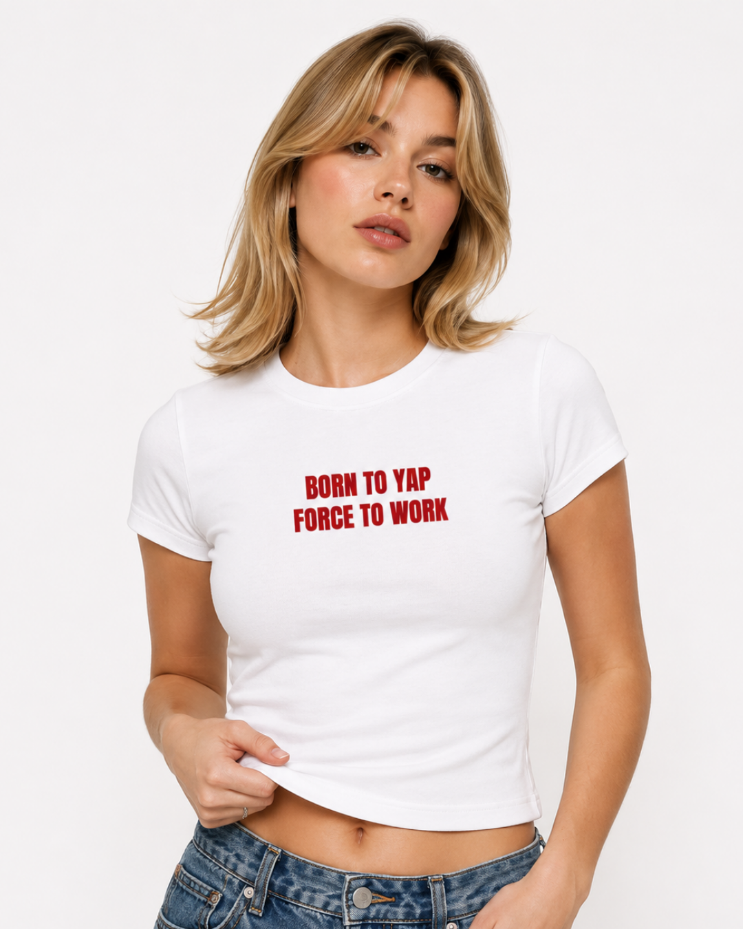 Born To Yap - Women Baby Tees