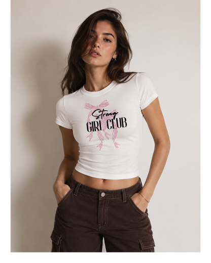 Strong Girl Club - Women Baby Tees