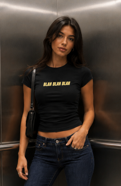 Blah- Women Baby Tees