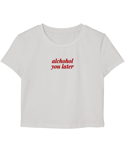 White Baby Tee Front Design