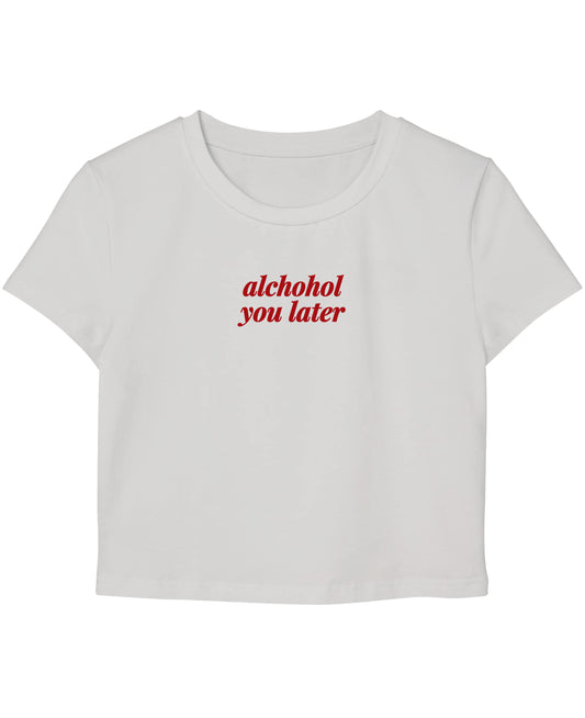 White Baby Tee Front Design