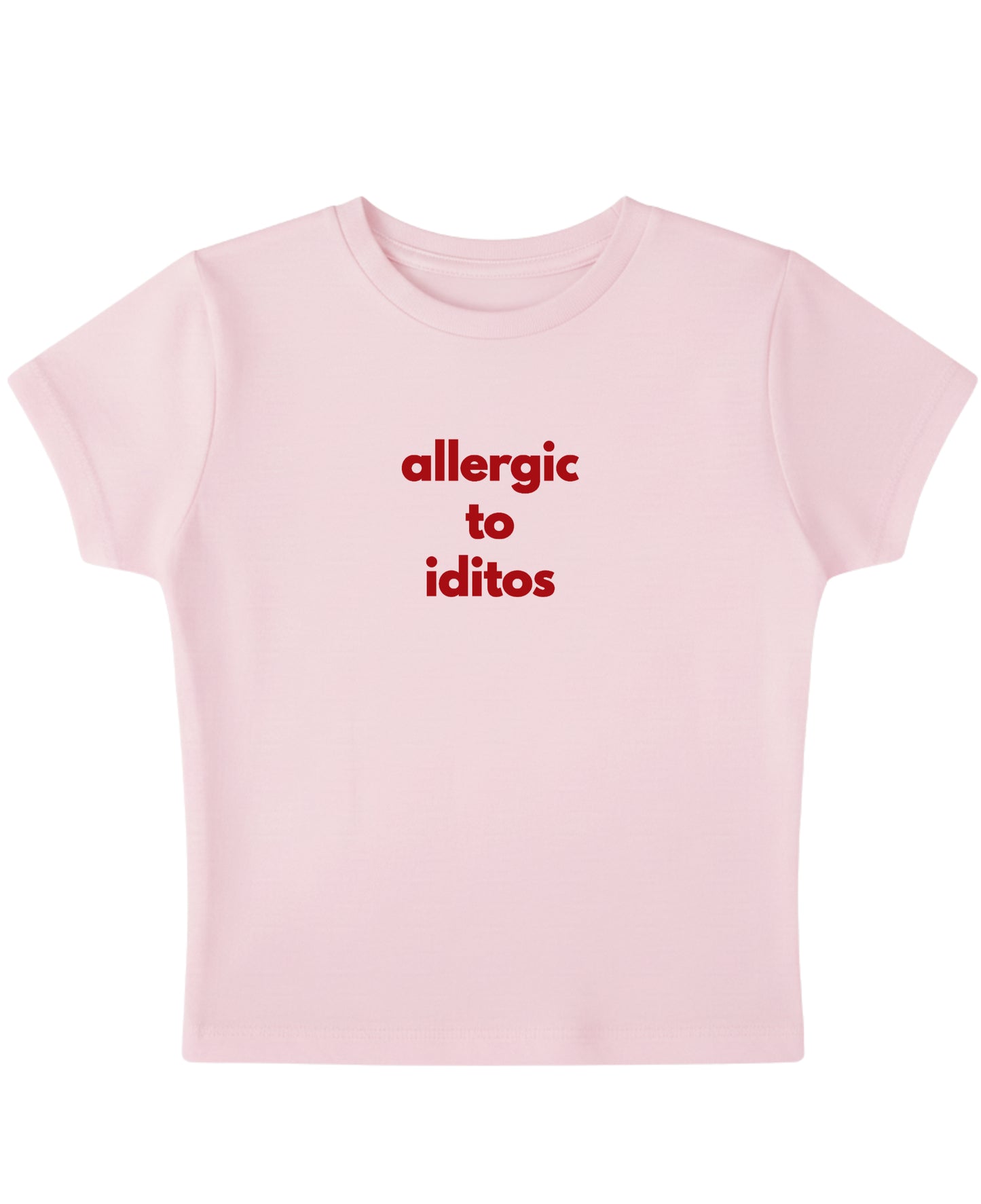 Baby Pink Baby Tee Front Design