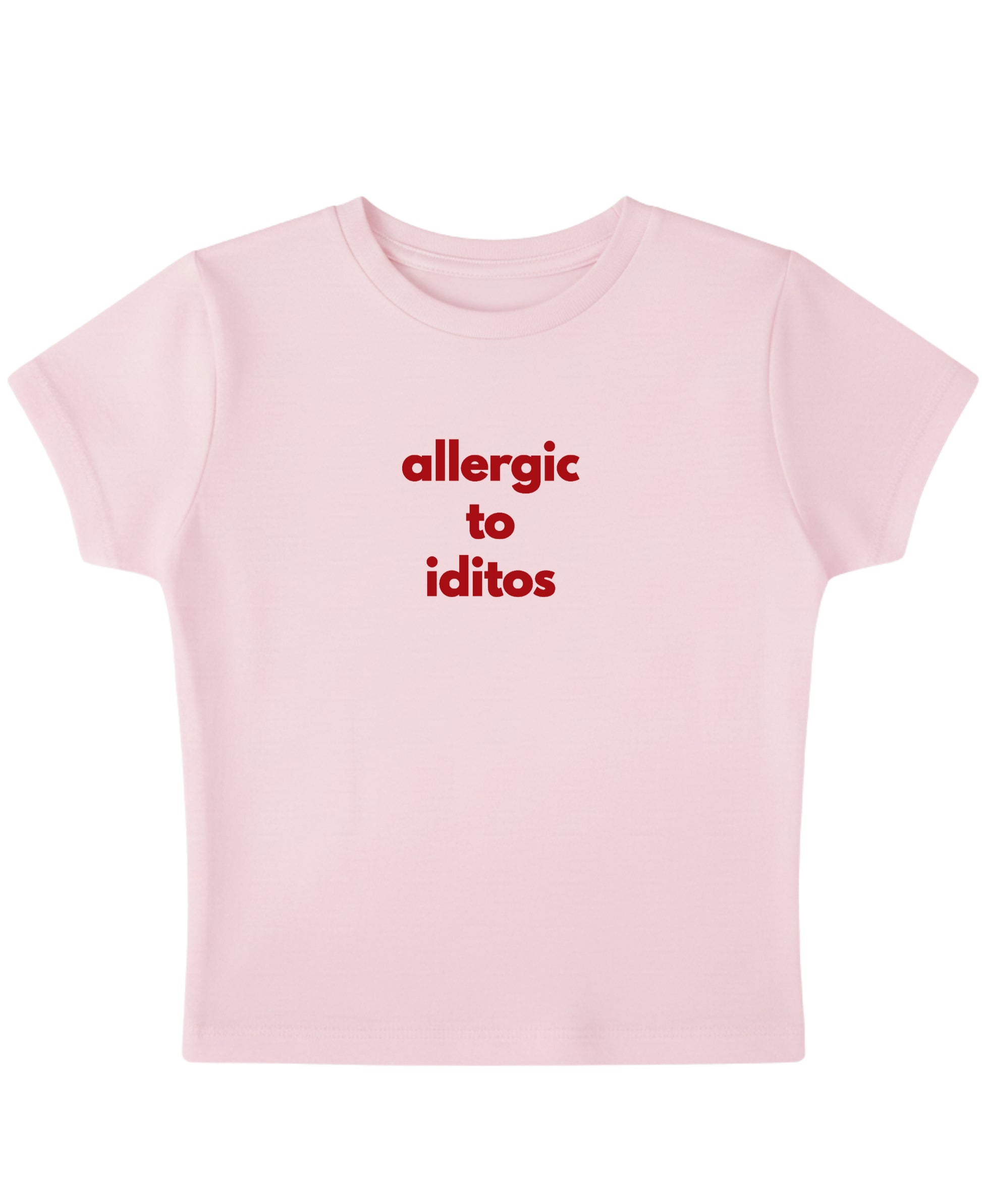 Baby Pink Baby Tee Front Design
