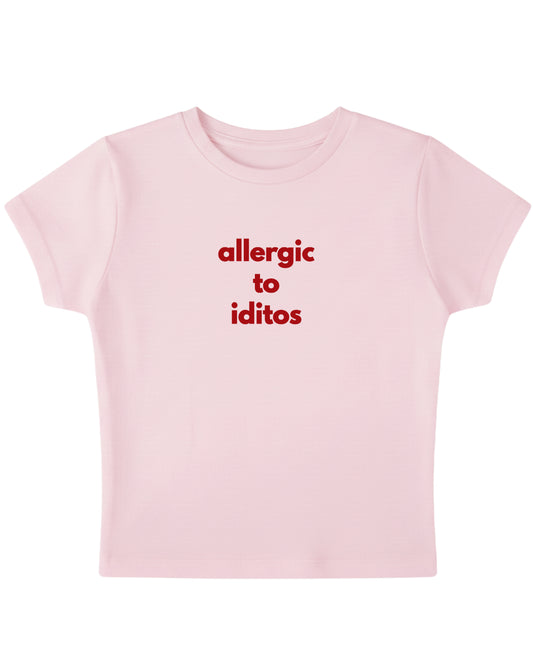 Baby Pink Baby Tee Front Design