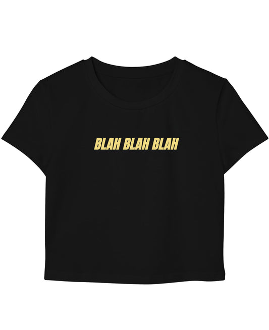 Black Baby Tee Front Design