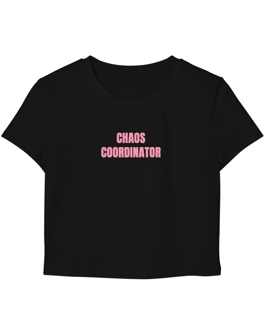 Black Baby Tee Front Design