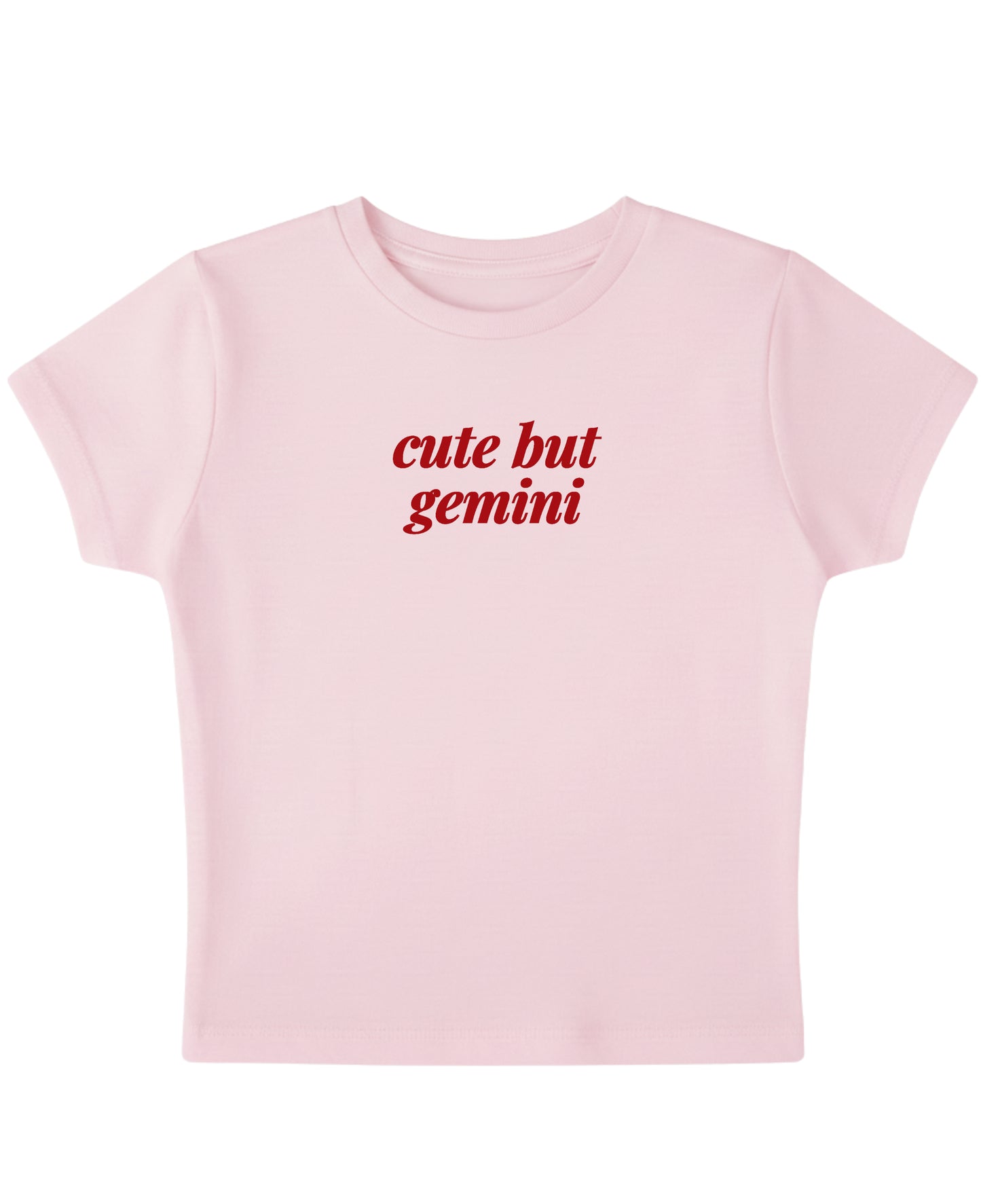 Baby Pink Baby Tee Front Design