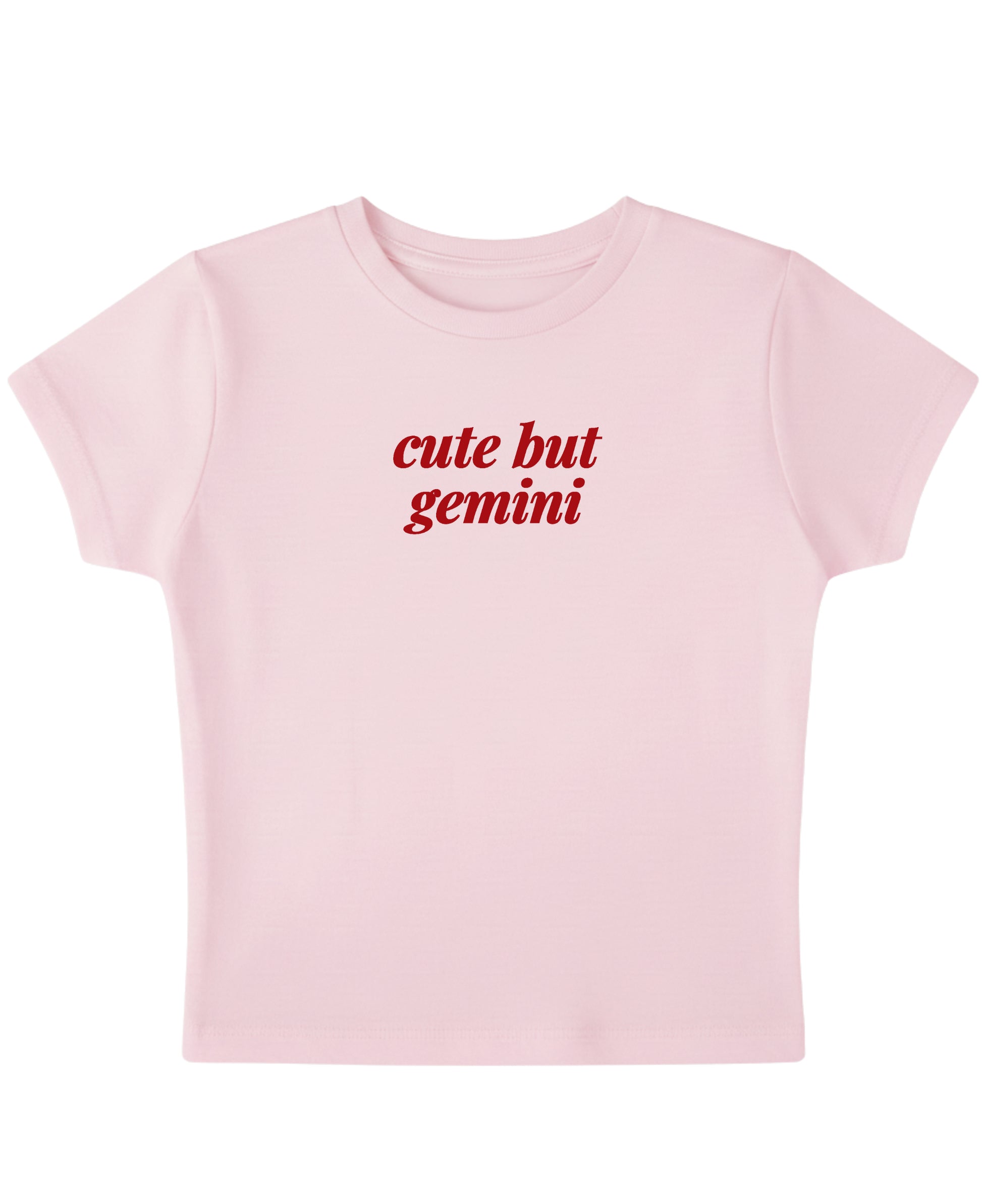 Baby Pink Baby Tee Front Design