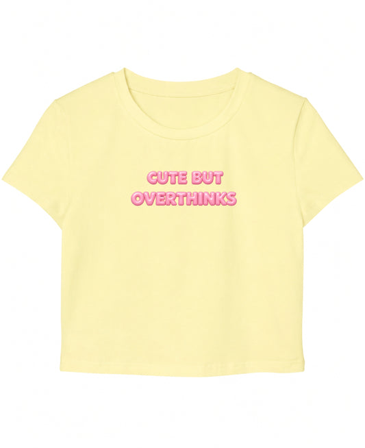 Butter Yellow Baby Tee Front Design