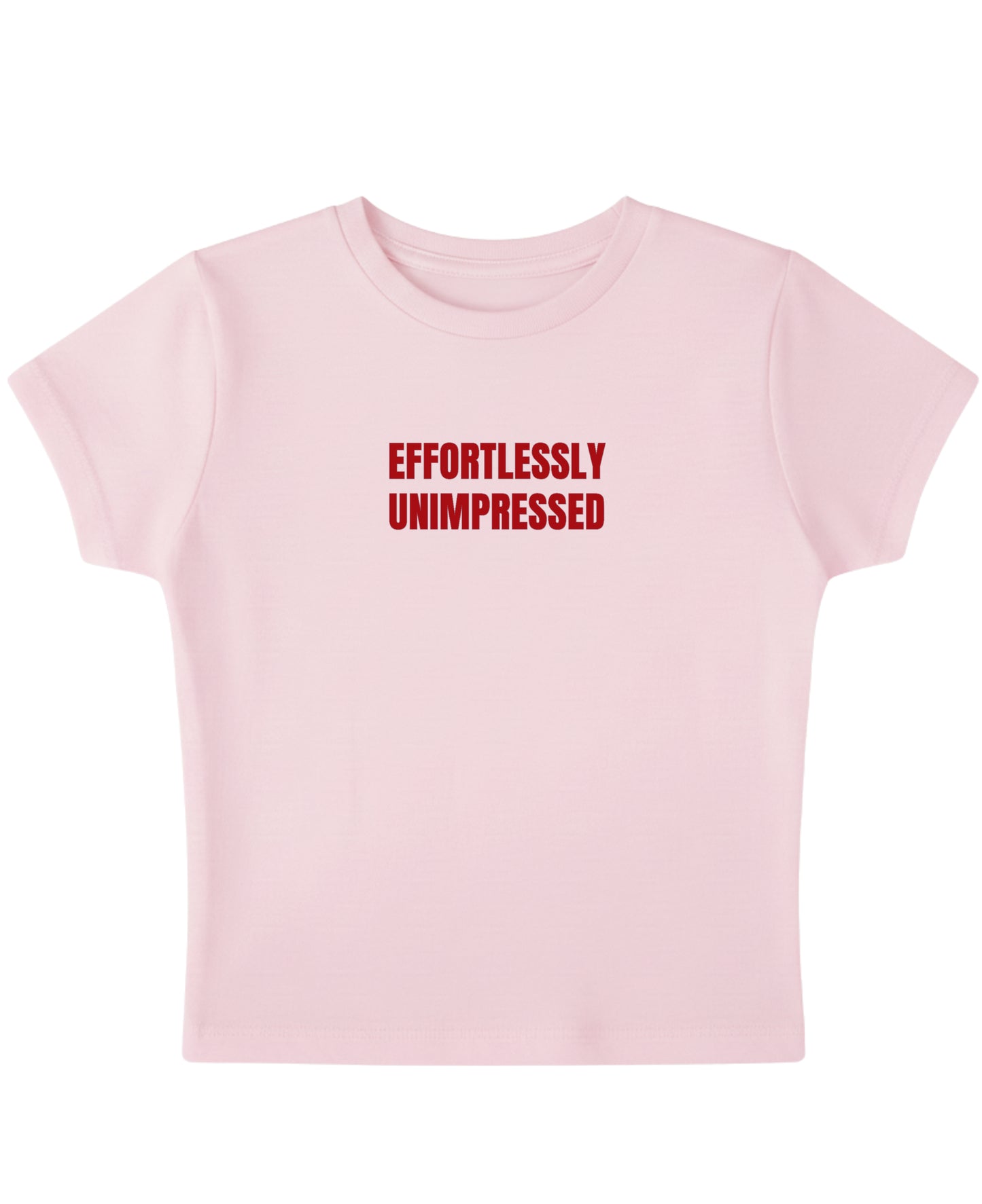 Baby Pink Baby Tee Front Design