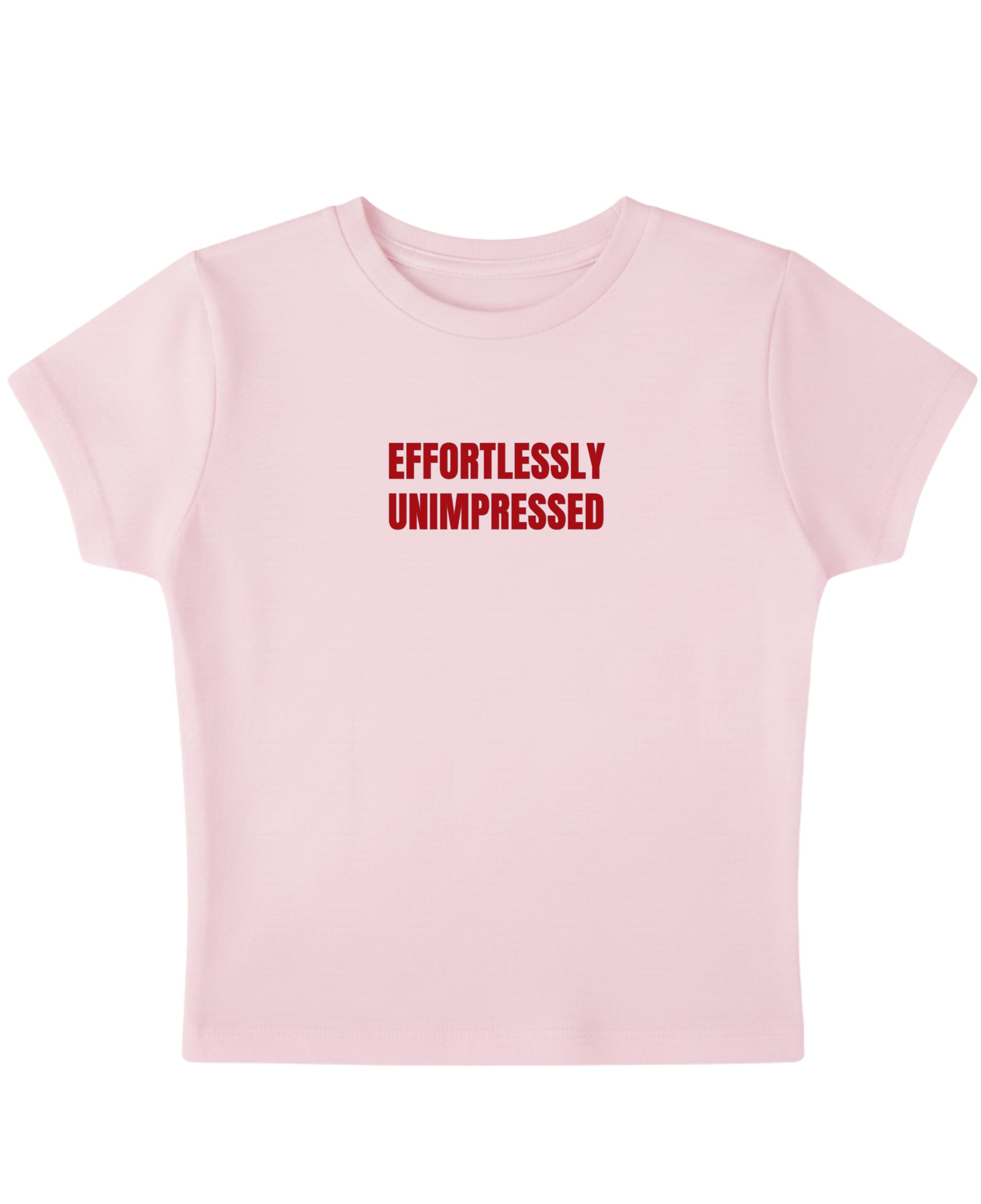Baby Pink Baby Tee Front Design