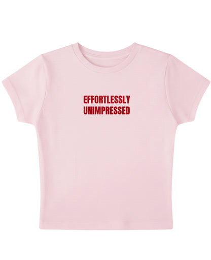 Baby Pink Baby Tee Front Design