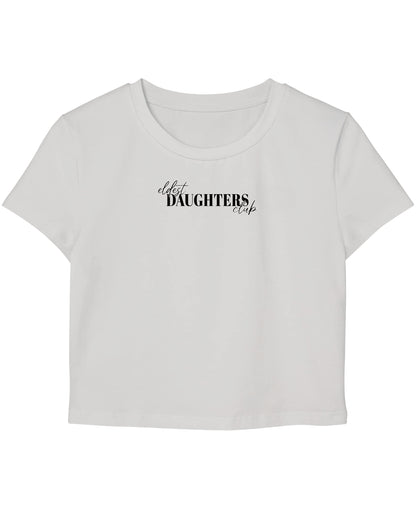 White Baby Tee Front Design