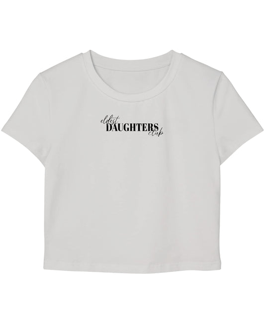 White Baby Tee Front Design