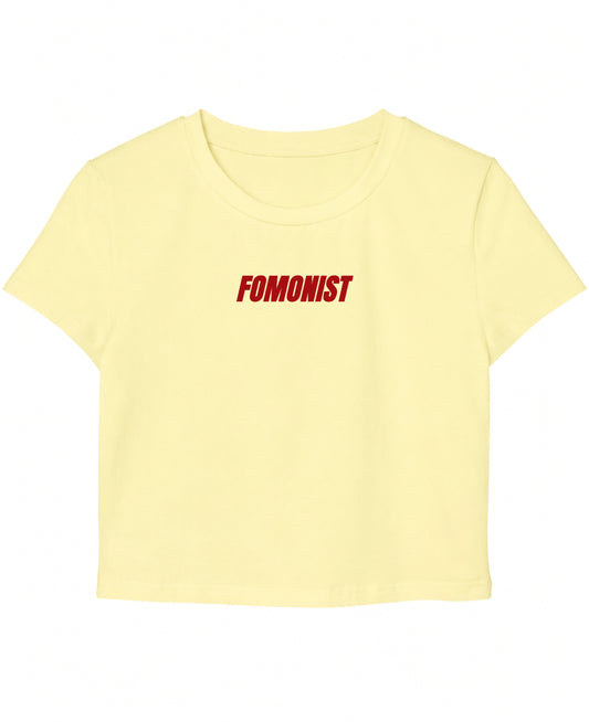 Butter Yellow Baby Tee Front Design