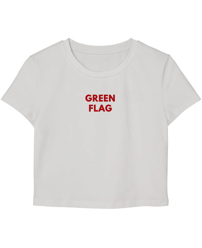 White Baby Tee Front Design