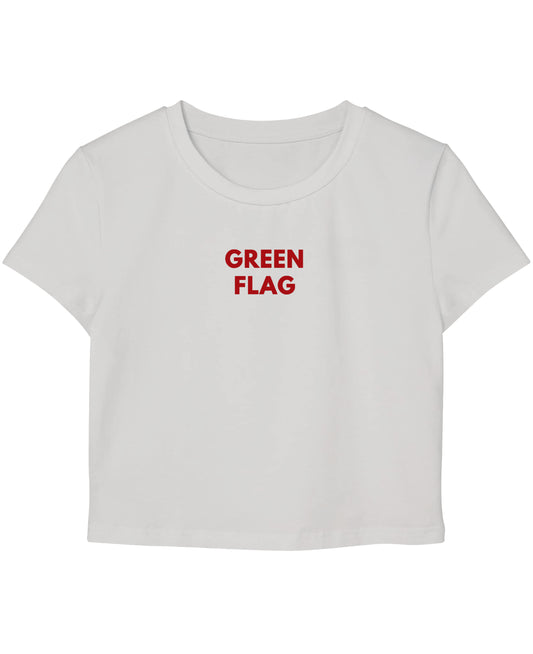 White Baby Tee Front Design