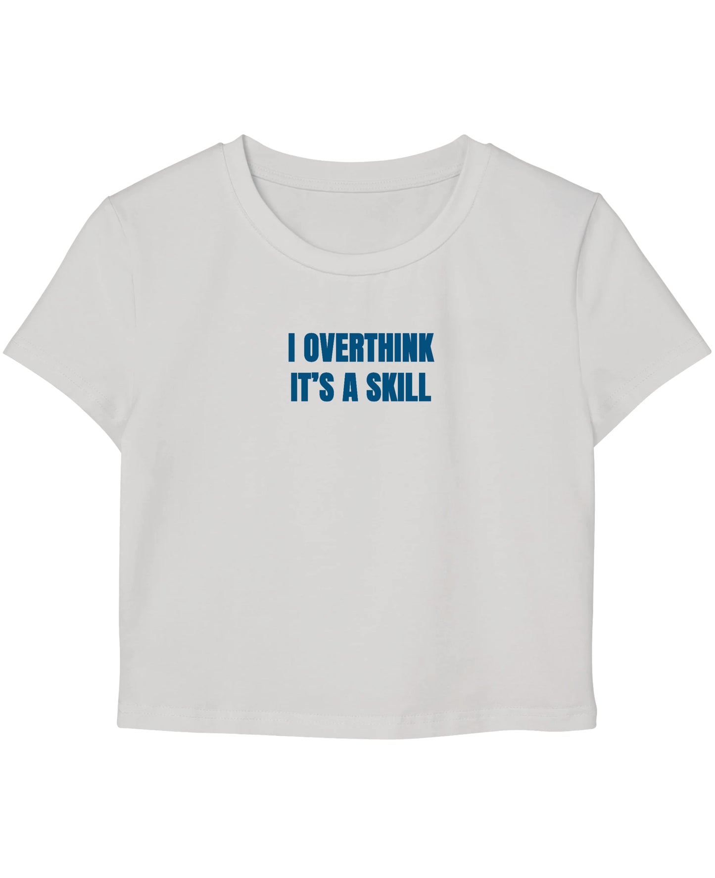 White Baby Tee Front Design
