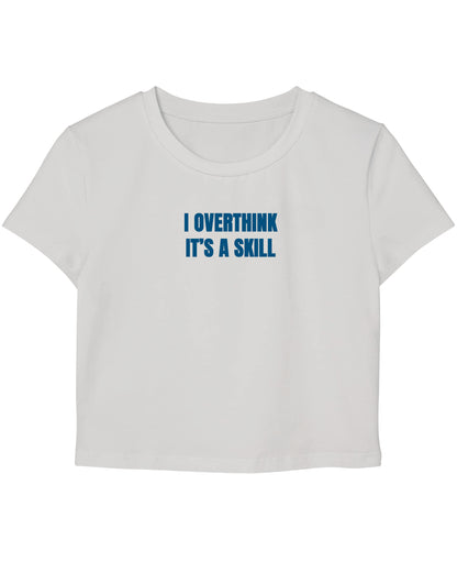 White Baby Tee Front Design