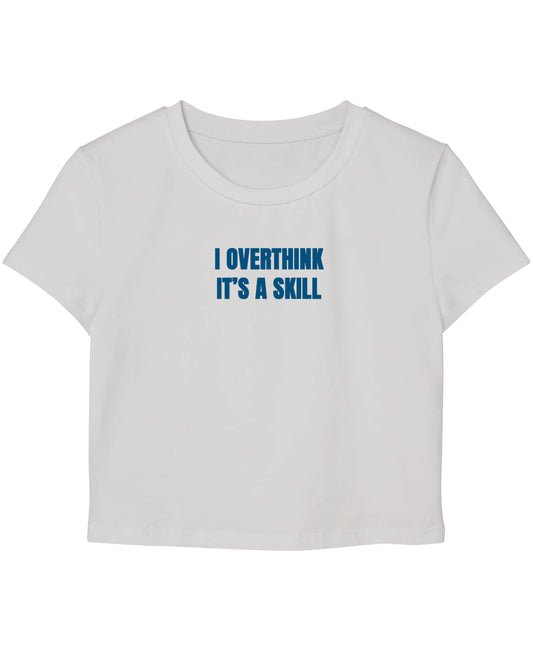 White Baby Tee Front Design